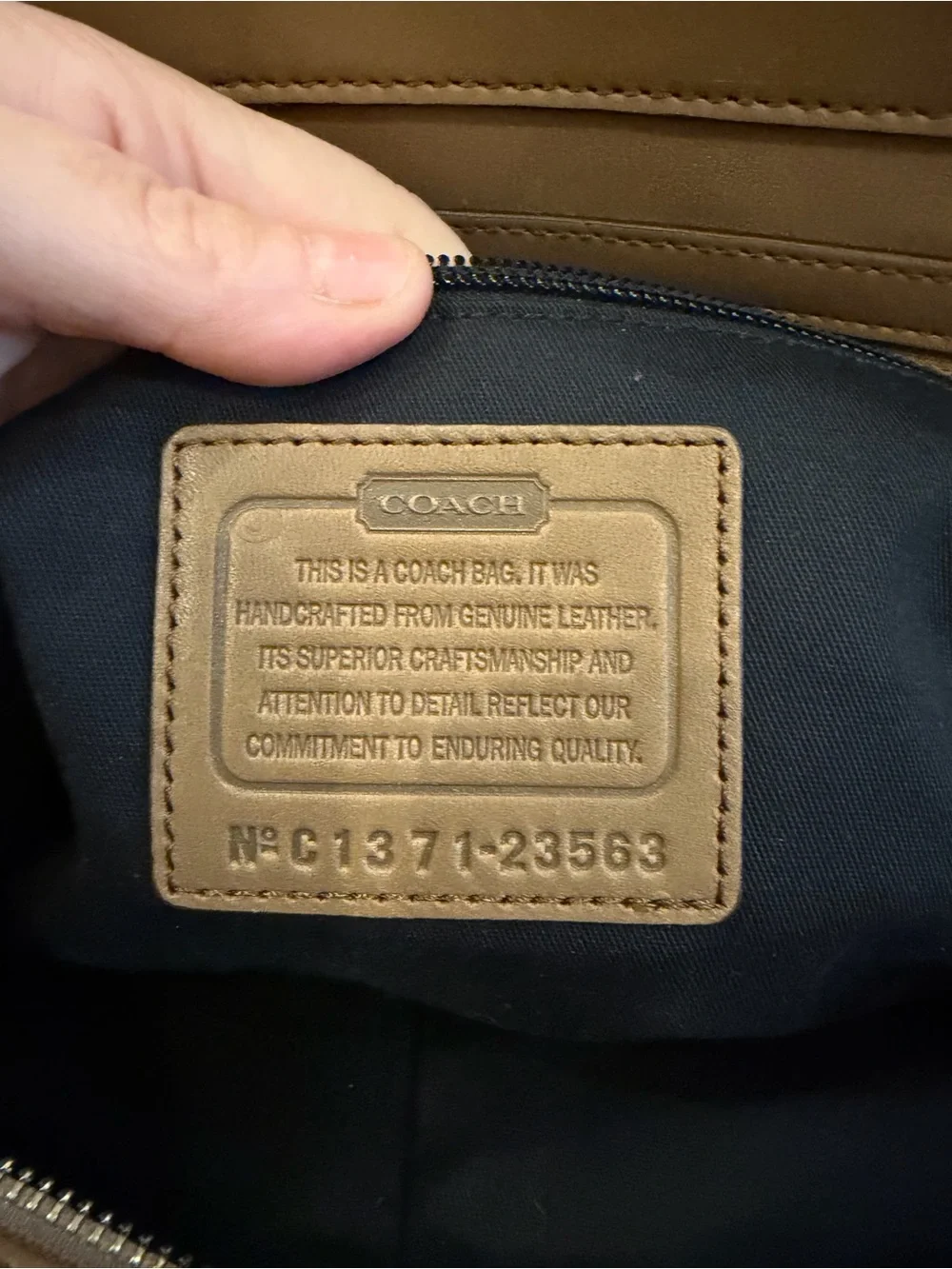 Vintage Coach Madison Lindsay Satchel
